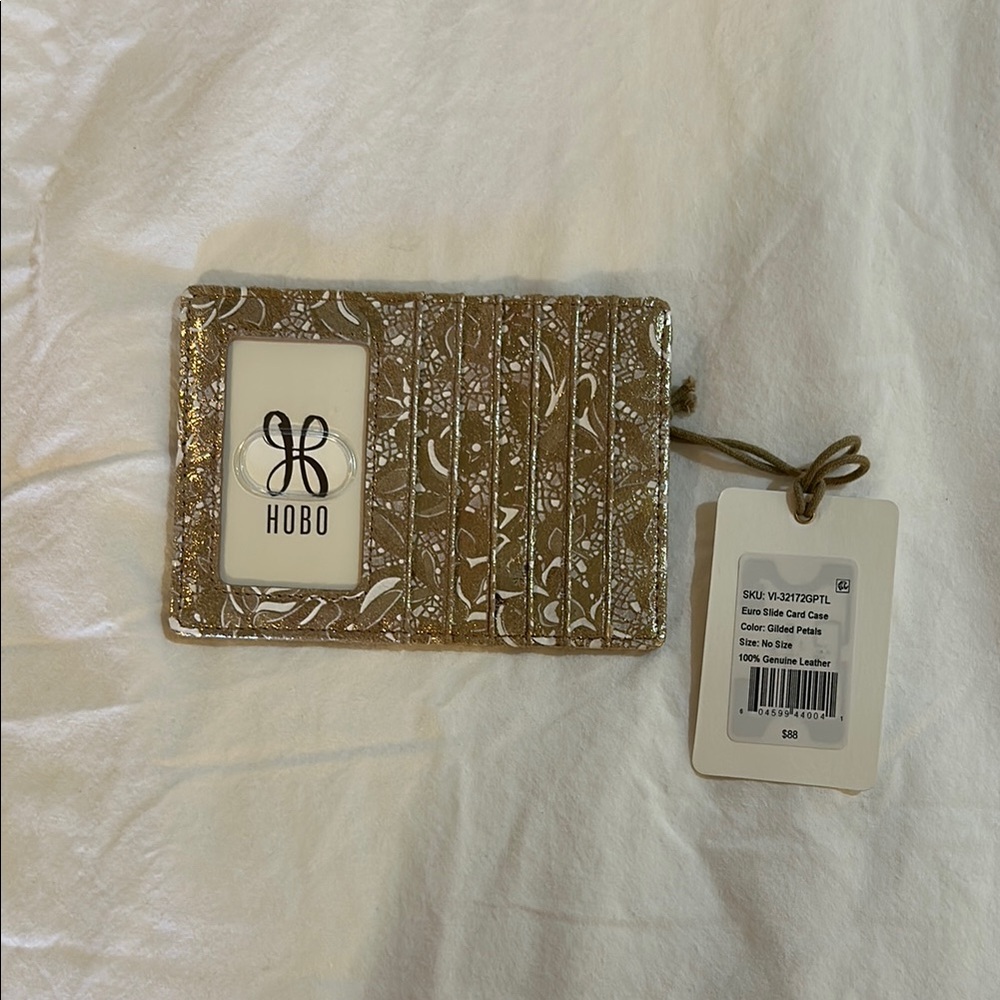 HOBO Metallic Gold Card Holder